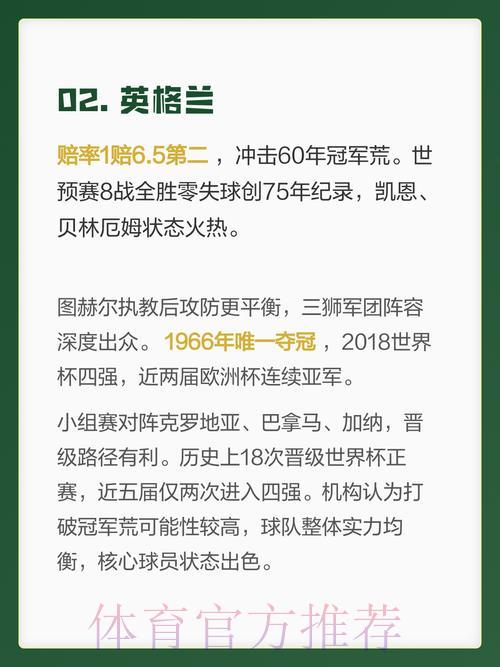 2026世界杯夺冠热门球队全解析